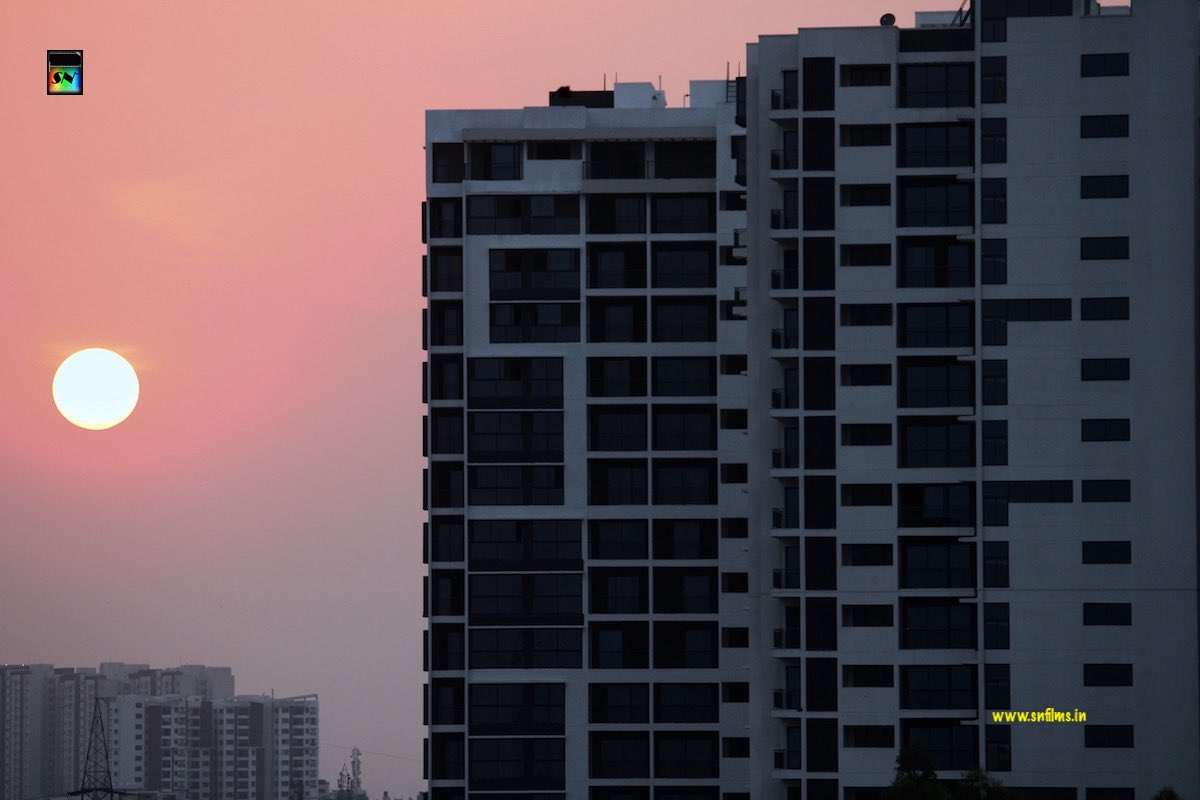 Sunset - photography - urban city - high rise apartments - sn films
